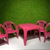 Kindermonoblock SET pink 4xStuhl Sedia Baby 1xTisch Tavolo Produktbild-Vorschau 1