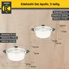 Karl Krüger SAP Topfset "Apollo" Edelstahl 5/9 teilig Produktbild-Vorschau 6
