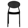 Homestyle4u Gartenstuhl WM schwarz 4er Set stapelbar Produktbild-Vorschau 7