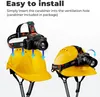 Casco de protección GM16-HL con LED, casco de construcción Vista previa de la imagen del producto 2