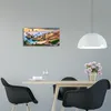 Wanduhr aus Glas – 60x30 cm - Glasbild - Glasuhr - Produktbild-Vorschau 3