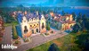 A picturesque town with European-style buildings and a lake in the background. Produktbild-Vorschau