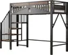 Metalowe łóżko na poddaszu Sweiko 90 x 200 cm, Unikalna Podgląd zdjęcia produktu 9