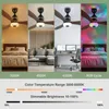 Deckenventilator mit Beleuchtung und Fernbedienung, RGB 3 Produktbild-Vorschau 2