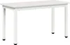Bank Weiß 80 x 35 x 45 cm Massives Kiefernholz Produktbild-Vorschau 1