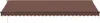 A brown awning is shown against a white background. Produktbild-Vorschau