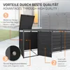 ML-Design 4-pojemnikowy pojemnik na śmieci, pokrywa na 4 Podgląd zdjęcia produktu 3