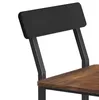A close-up view of the backrest and seat of a bar stool. Podgląd zdjęcia produktu