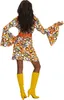 Groovy 70er Jahre Kleid Trompetenärmel - Minikleid Bubbles Produktbild-Vorschau 6