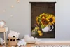 MuchoWow® Wandteppich Wandbehang Kürbisse - Sonnenblumen - Produktbild-Vorschau 4