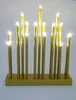A gold-colored LED candle arch with 19 lights on a white background. Produktbild-Vorschau