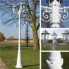 vidaXL Gartenlaterne 3-flammig 215 cm Weiß Aluminium Produktbild-Vorschau 7