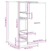 vidaXL Apothekerschrank Artisan-Eiche 40x41x77,5 cm Produktbild-Vorschau 8