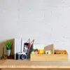 organizér na stůl relaxdays bamboo 5 přihrádek Náhled obrázku produktu 2