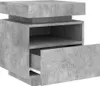 A single concrete-effect nightstand with one drawer pulled out, shown against a white background. Náhled obrázku produktu