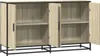 vidaXL Sideboard Sonoma-Eiche 134x35x76 cm Holzwerkstoff Produktbild-Vorschau 7