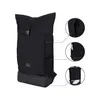 A black backpack with multiple detail shots shown in circles. Anteprima dell’immagine prodotto