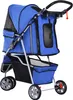 PawHut Hundewagen Hundebuggy Buggy Hunde Katzen mehrfarbig Produktbild-Vorschau 9
