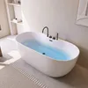 HOME DELUXE - freistehende Badewanne - LENI - Weiß, mit Produktbild-Vorschau 2