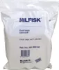 A white plastic bag containing Nilfisk dust bags and a pre-filter. Produktbild-Vorschau