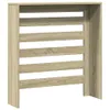 vidaXL Obloženie radiátora Sonoma dub 78x20x82 cm materiál Náhľad obrázku produktu 4