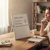 Relaxdays Whiteboard Tisch, 30x20 cm, magnetisch, 360° Produktbild-Vorschau 2