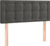 vidaXL Boxspringbett mit Matratze & LED Dunkelgrau 90x200 Produktbild-Vorschau 6
