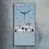 Wandbild Leinwand Bilder mit Uhr Geräuschlos 30x60 Malerei Produktbild-Vorschau 2