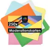 OfficeTree 250 bunte professionelle Moderationskarten Produktbild-Vorschau 1
