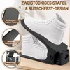 NAIZY, étagère à chaussures réglable, noire, lot de 10, Voir les images du produit 3