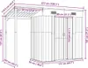 vidaXL Abri de jardin avec toit traînant brun clair Voir les images du produit 8