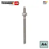 Isolbau Ankerstange A4 Edelstahl M10 x 130 mm 1 Stück Verbundanker Gewindestange ETA Produktbild-Vorschau