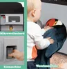 A collage showing a toy microwave, a toy ice dispenser, and a child playing with a toy washing machine. Náhled obrázku produktu