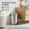 Pojemnik na kosmetyki ze szczotkowanej stali nierdzewnej 3L Podgląd zdjęcia produktu 4