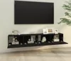 vidaXL TV-Wandschränke 2 Stk. Schwarz 100x30x30 cm Produktbild-Vorschau 8