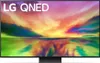 A front view of an LG QNED television displaying a colorful abstract image. Produktbild-Vorschau