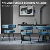 ML-Design Esszimmerstühle drehbar 4er Set in Blau Produktbild-Vorschau 4