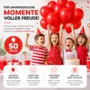 50x palloncini palloncini aria, elio rosso decorazione di Anteprima dell’immagine prodotto 7