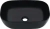 A black ceramic washbasin is shown from a front-facing, slightly elevated angle against a white background. Náhľad obrázku produktu