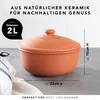 Römertopf Brot-Back-Topf Ø 23 cm Brotbackform Naturton mit Produktbild-Vorschau 6
