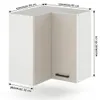 ULWEHOME | Eck-Hängeschrank 60 x 60 cm Beige, Produktbild-Vorschau 2