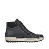 A black high-top boot is shown against a white background. Produktbild-Vorschau