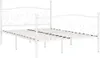 vidaXL Bettgestell mit Lattenrost Weiß Metall 160 × 200 cm Produktbild-Vorschau 8