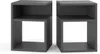 MRBLS_HOME Table de nuit GRIS - Table de nuit - Meuble Voir les images du produit 8