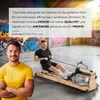 Dřevěný veslovací trenažér titanový, skládací, nosnost 150 Náhled obrázku produktu 8