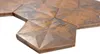 Mosaik Rückwand Kupfer braun Hexagon 3D braun Produktbild-Vorschau 3