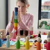 Giocattoli in legno Ulanik Montessori "bambole a pioli con Anteprima dell’immagine prodotto 9