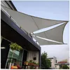 Vela parasole impermeabile 4x4x4m ModernHome - grigia Anteprima dell’immagine prodotto 7