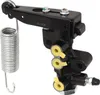 A black automotive brake load sensing proportioning valve with a silver spring. Anteprima dell’immagine prodotto