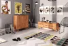 Kommode Gerg aus Kernbuche massiv 90x40x92 cm mit 2 Türen Produktbild-Vorschau 3